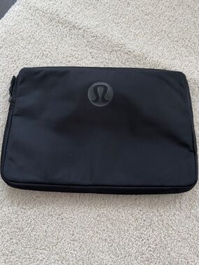 lululemon athletica Black Laptop Sleeve with Center Logo